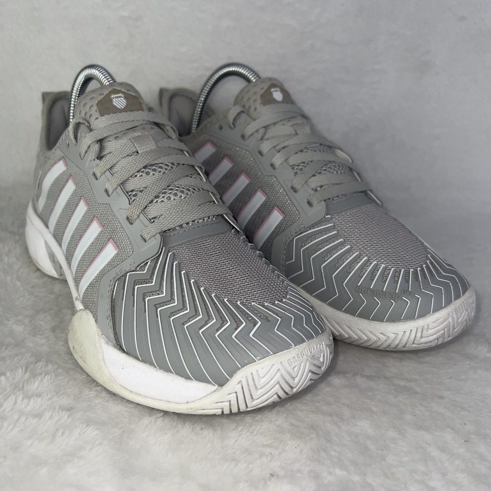 K-Swiss Pickleball Shoes Womens Size 7.5 Gray Tennis Sneakers‎ 97916-023-M LOW